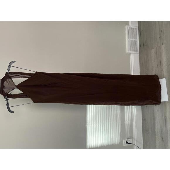 Amanda Uprichard Ashton Maxi Dress in Cocoa - Picture 4 of 7